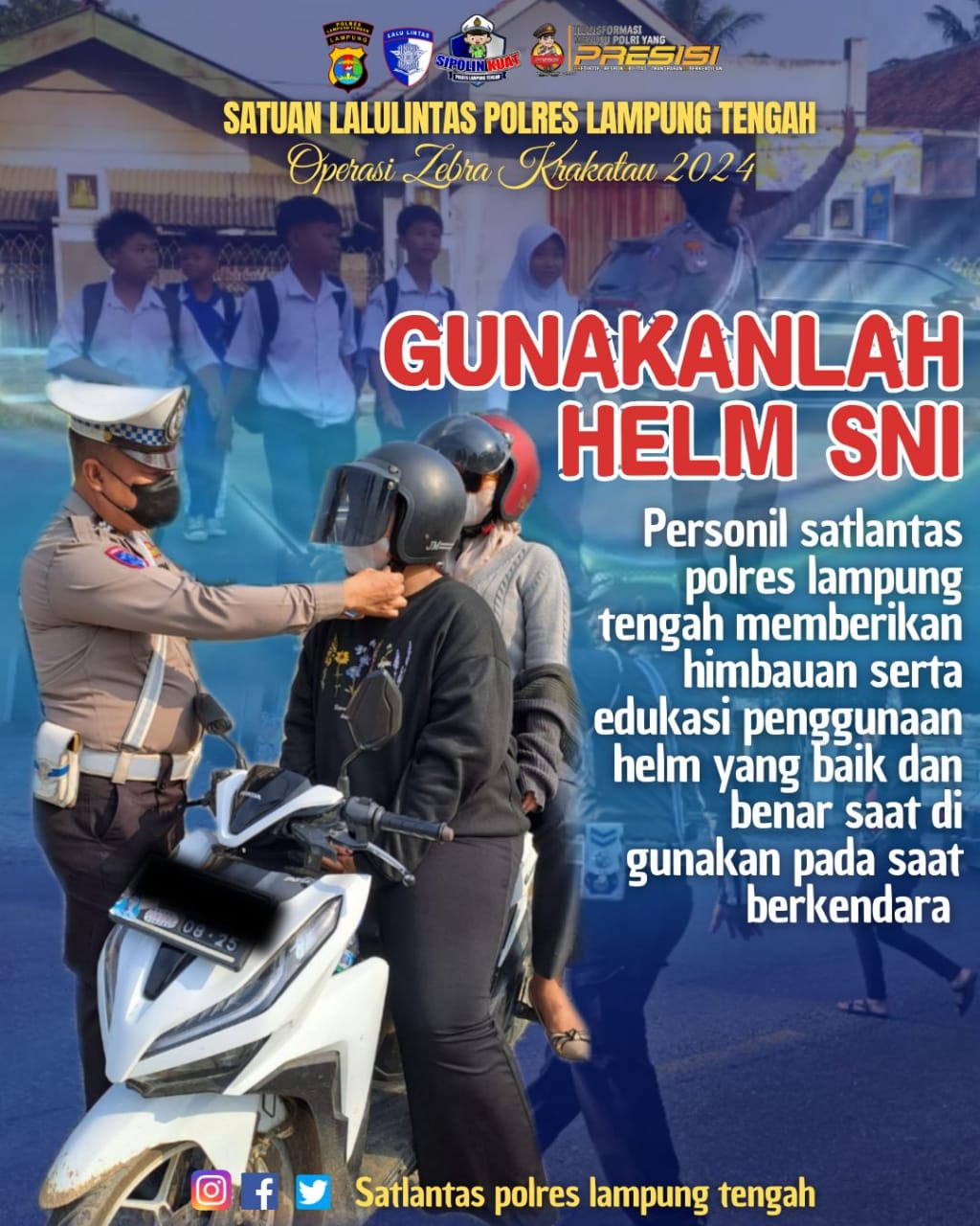 gunakanlah helm sni