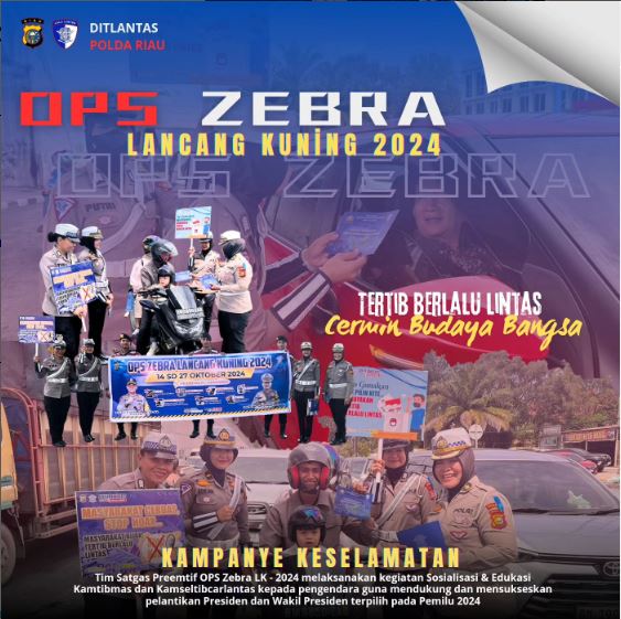 Hari Ke 2 Satgas Preemtif Ops Zebra Lancang Kuning 2024 di Pasar Pagi Arengka