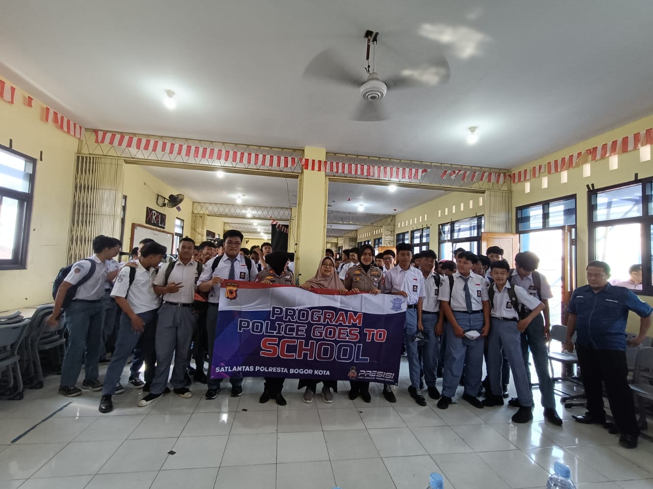 Satlantas Polresta Bogor Kota Kunjungi SMK Infokom Bogor