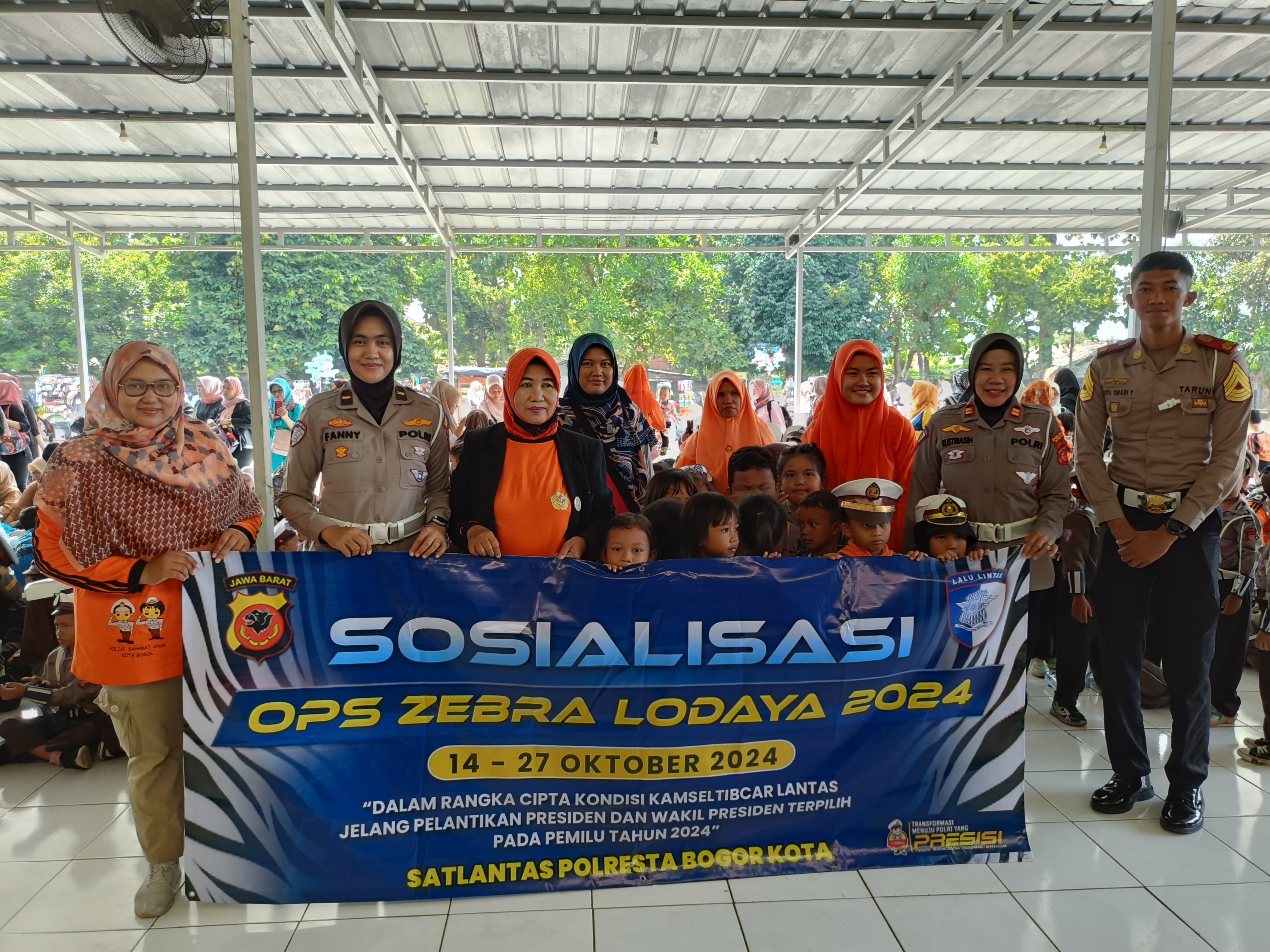 Ops Zebra Lodaya 2024, Satlantas Polresta Bogor Kota Gelar Latihan Bersama Polisi Sahabat Anak