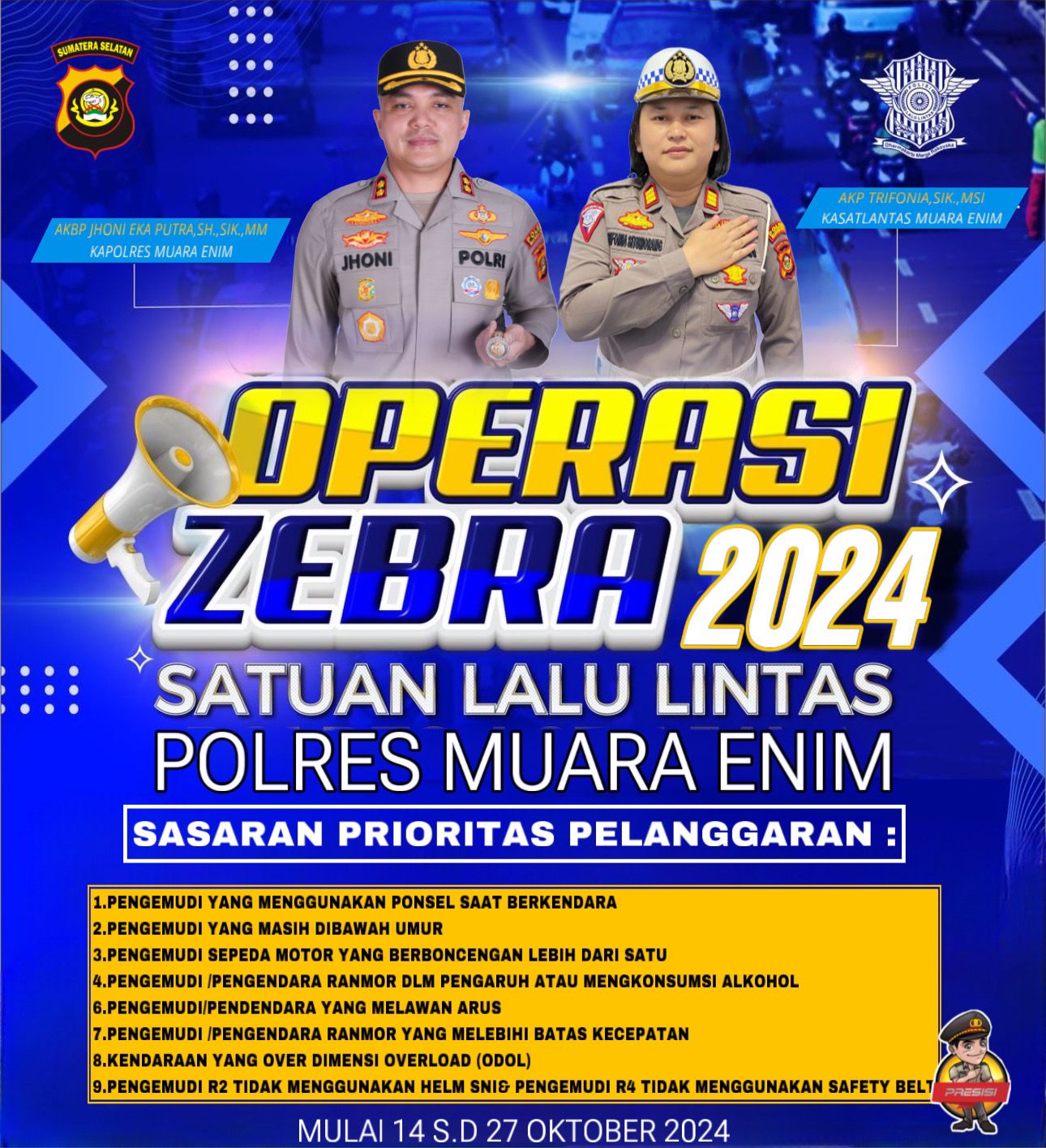 OPS ZEBRA MUSI 2024 POLTRES MUARA ENIM