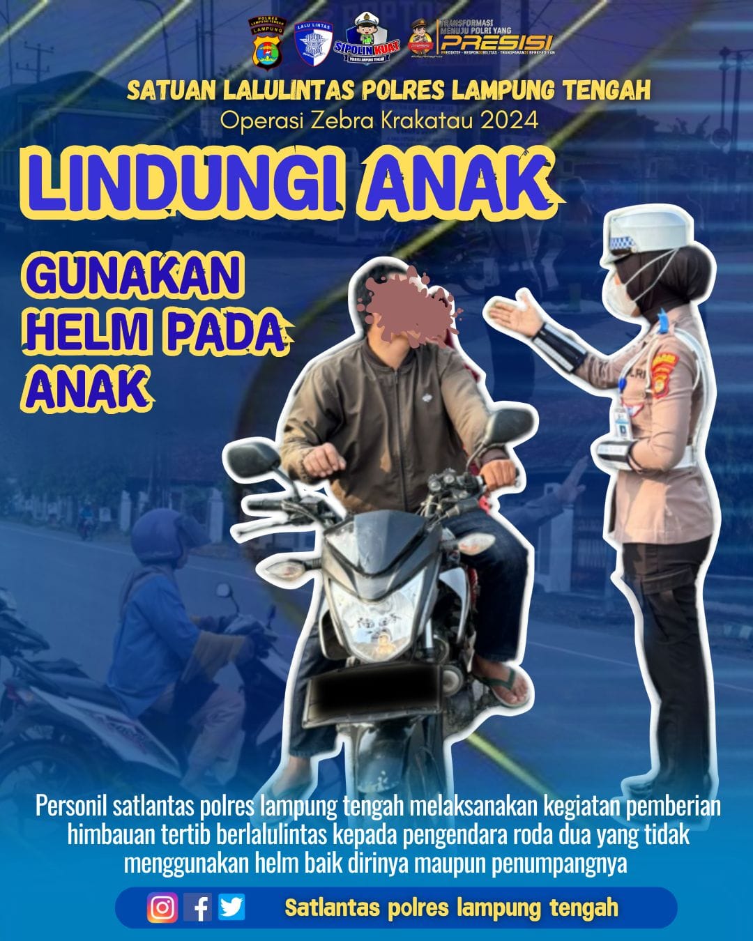 LINDUNGI ANAK GUNAKAN HELM PADA ANAK