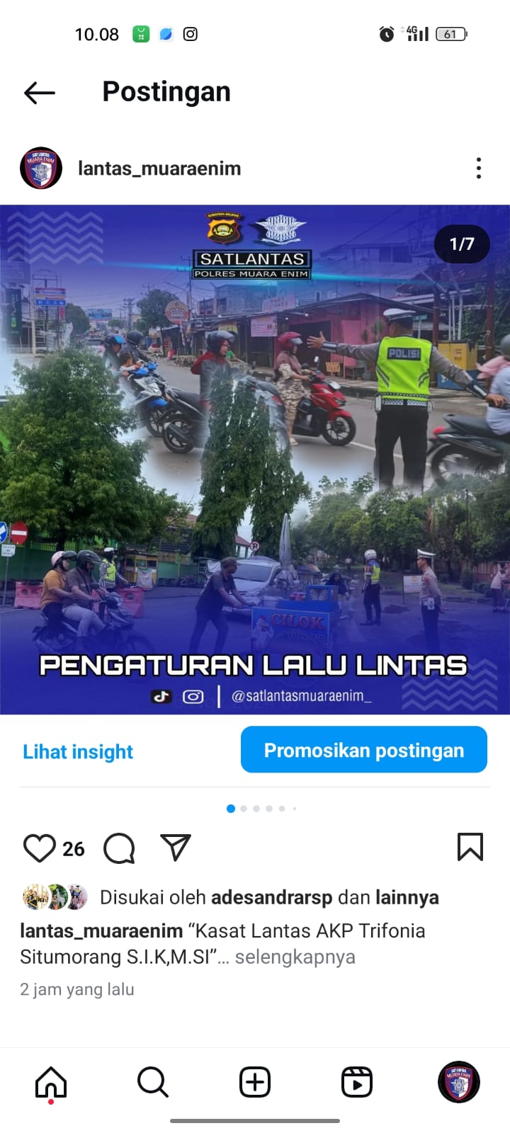 PENGATURAN PAGI PERSONIL SAT LANTAS POLRES MUARA ENIM