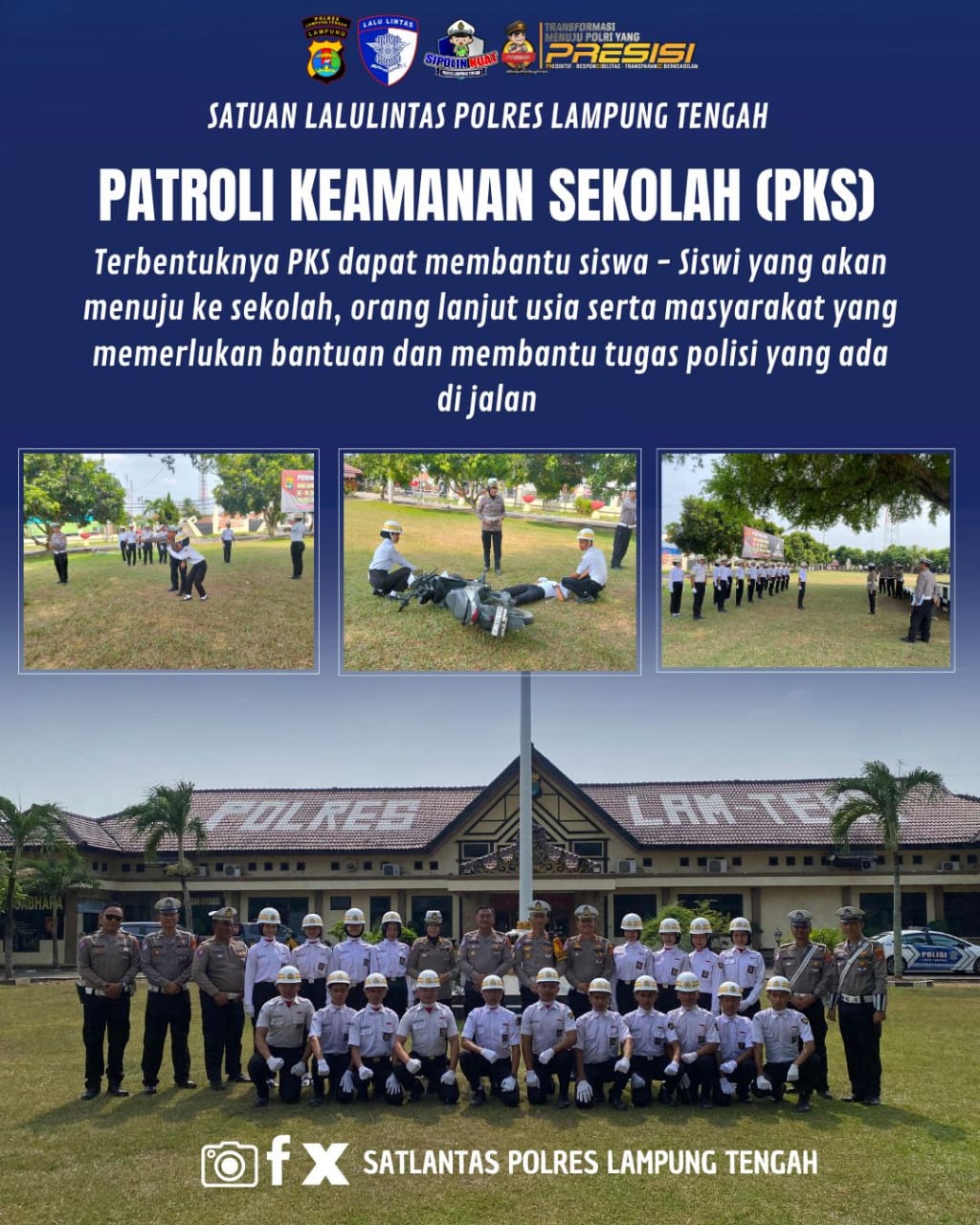 PATROLI KEAMANAN SEKOLAH (PKS) POLRES LAMPUNG TENGAH