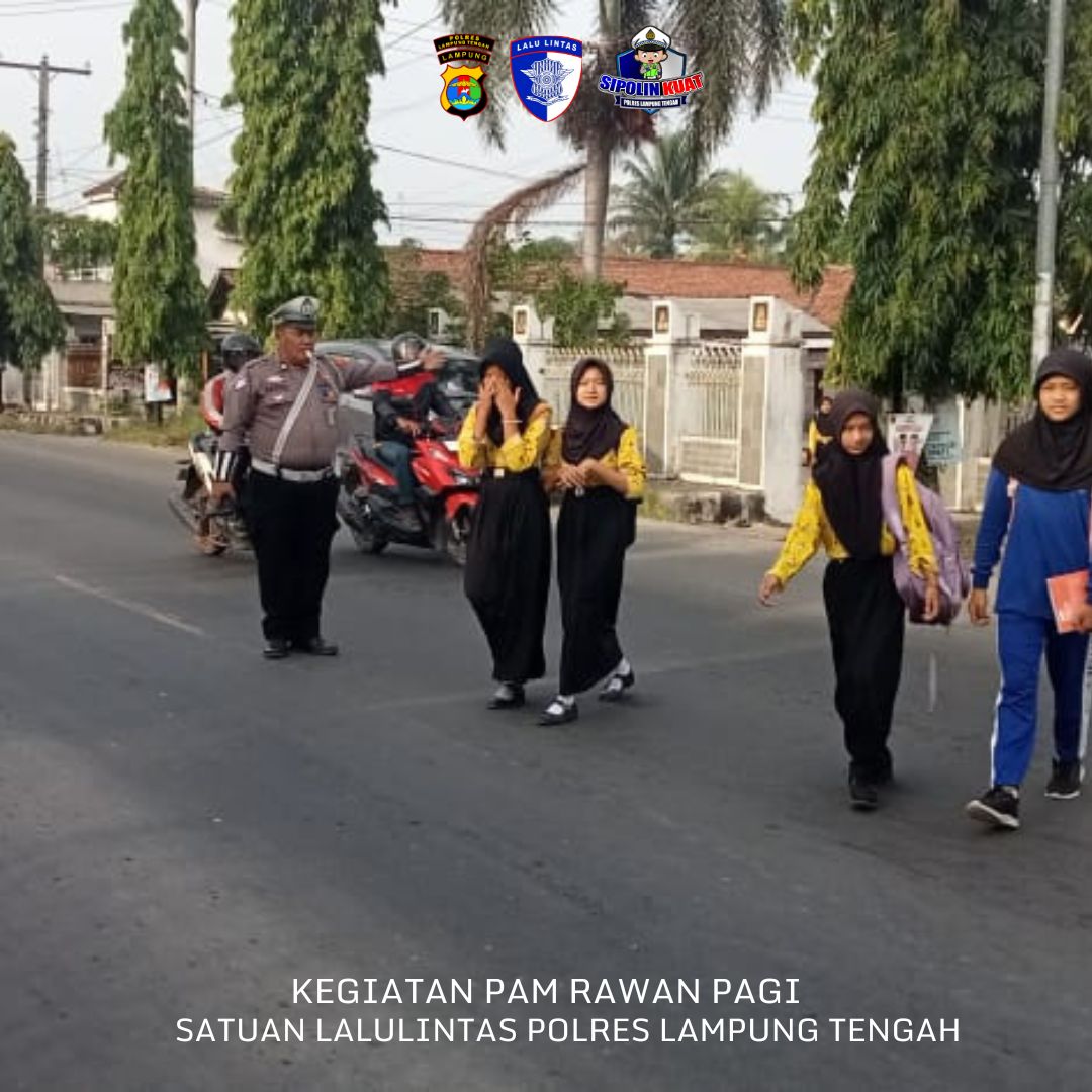 KEGIATAN PAM RAWAN PAGI GUNA MENIMBULKAN RASA AMAN DAN NYAMAN BAGI PENGGGUNA JALAN