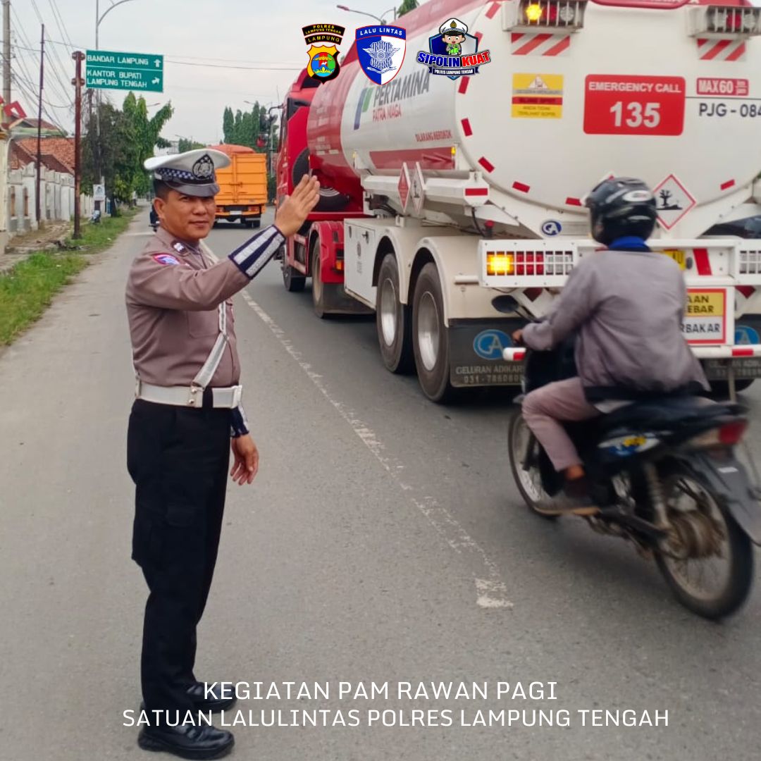 PAM RAWAN PAGI DI WILKUM POLRES LAMPUNG TENGAH