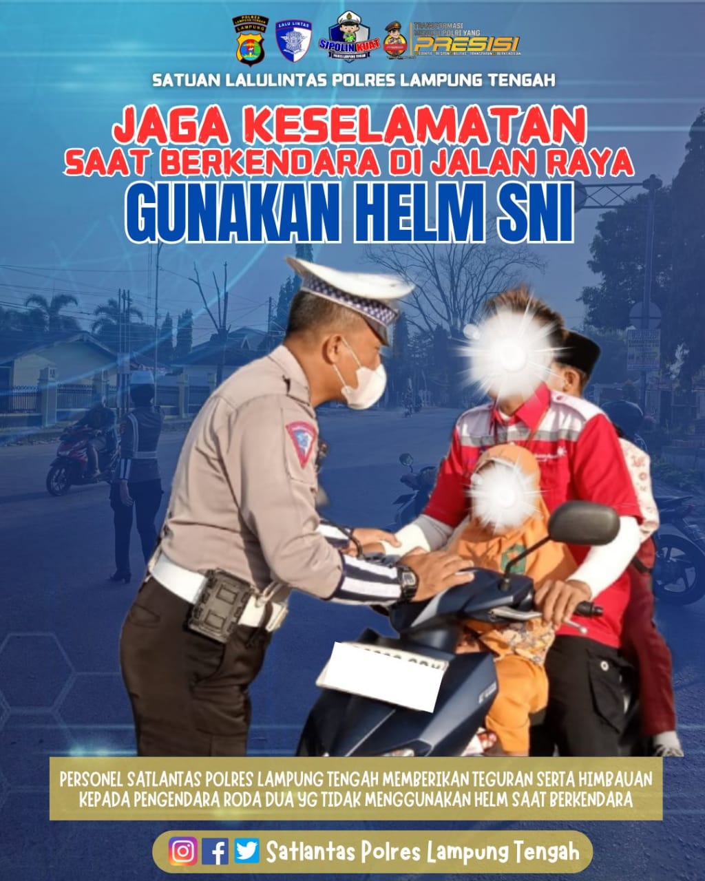 JAGA KESELAMATAN SAAT BERKENDARA DI JALAN RAYA GUNAKAN HELM SNI