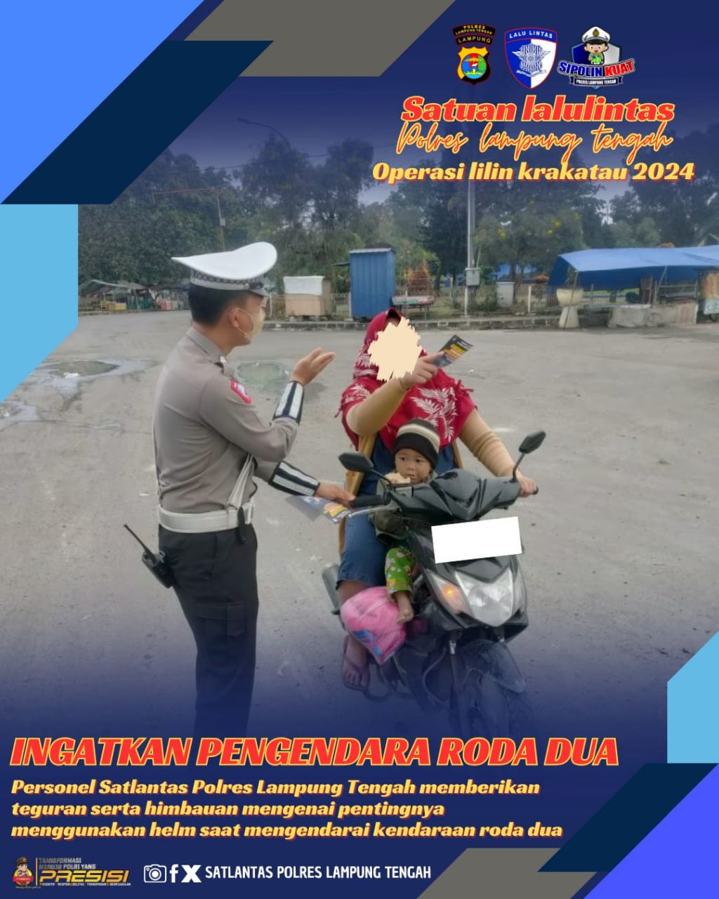 ingatkan pengendara roda dua