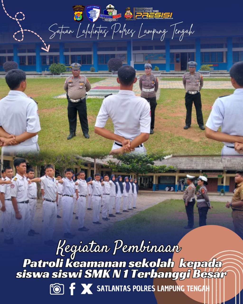 kegiatan pembinaan Patroli Keamanan sekolah