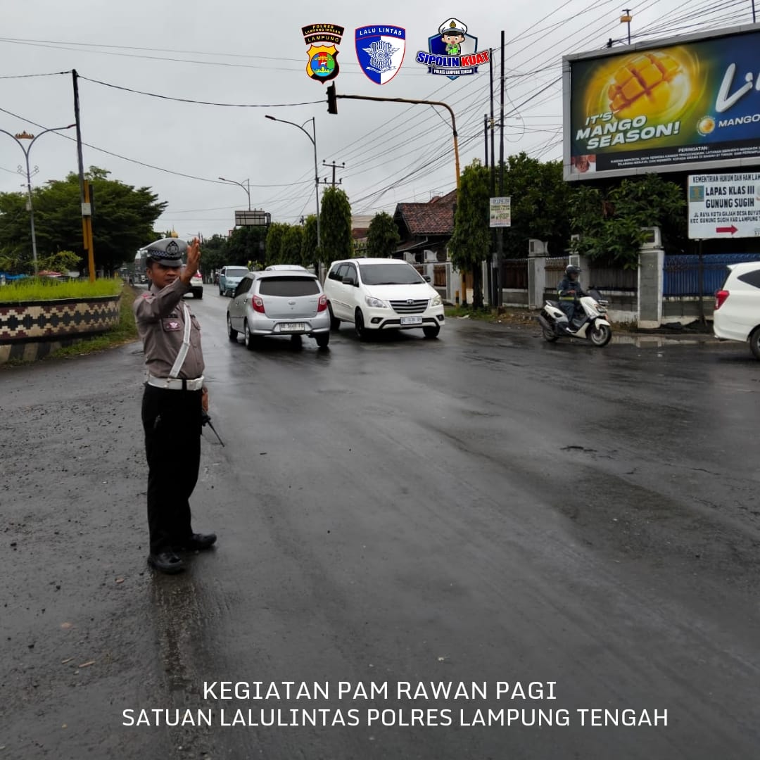 PENGATURAN ARUS LALULINTAS DI WILKUM POLRES LAMPUNG TENGAH GUNA MECIPTAKAN KAMSELTIBCARLANTAS