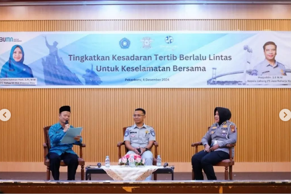 Tingkatkan Keselamatan Berlalu Lintas Untuk Keselamatan Bersama Ibu PKK Provinsi Riau