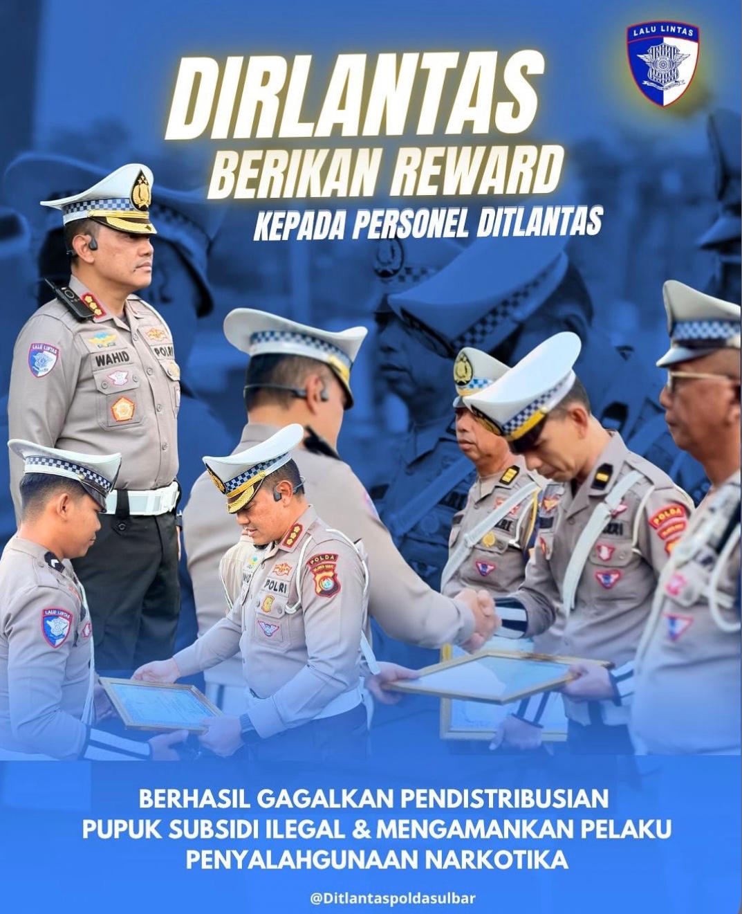 Apresiasi Ditlantas Polda Sulbar untuk Personil: Wujud Kepedulian dan Komitmen Keselamatan Lalu Lintas