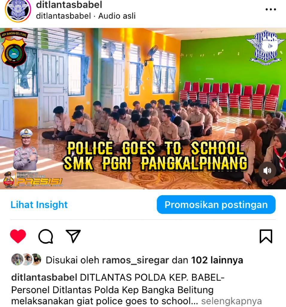 POLICE GOES TO SCHOOL SMK PGRI PANGKALPINANG